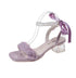 Ladies Aesthetic Slid On Pearl And Ribbons Straps Heels